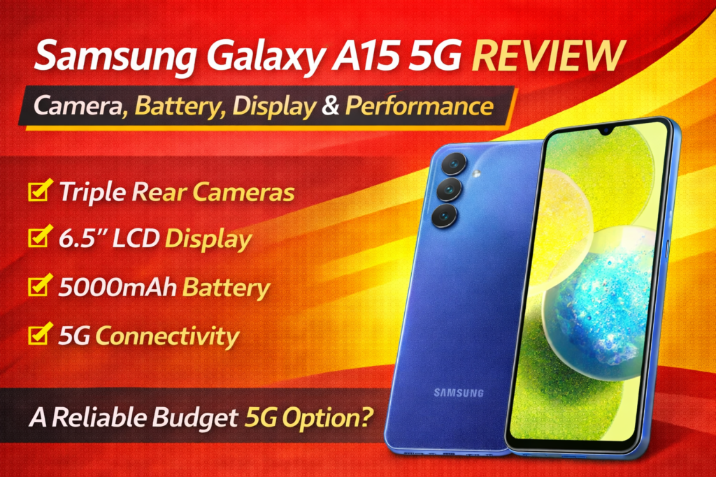 Samsung Galaxy A15 5G Review: Features, Camera, Battery & Performance (Hindi)