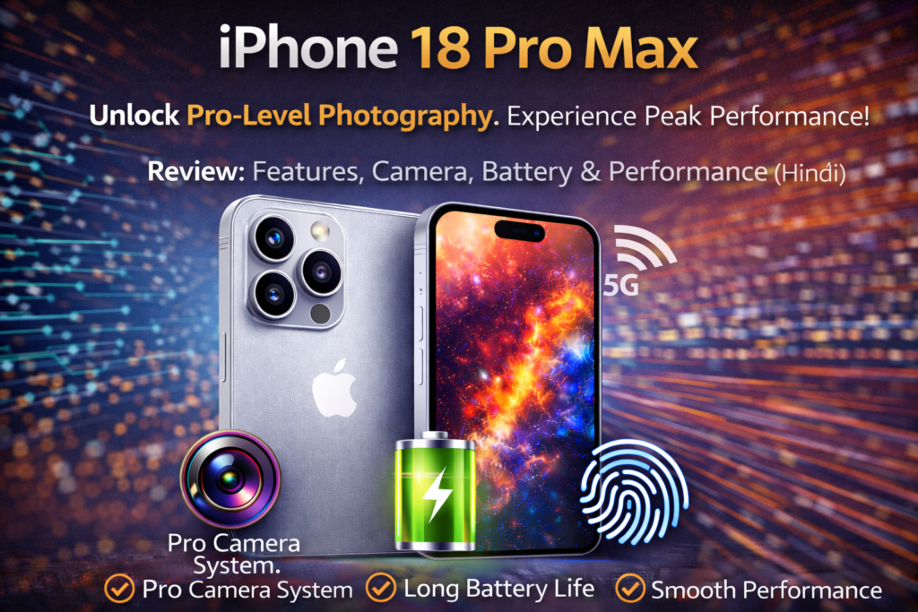 Iphone 18 Pro Max Review: Features, Camera, Battery & Performance (Hindi)