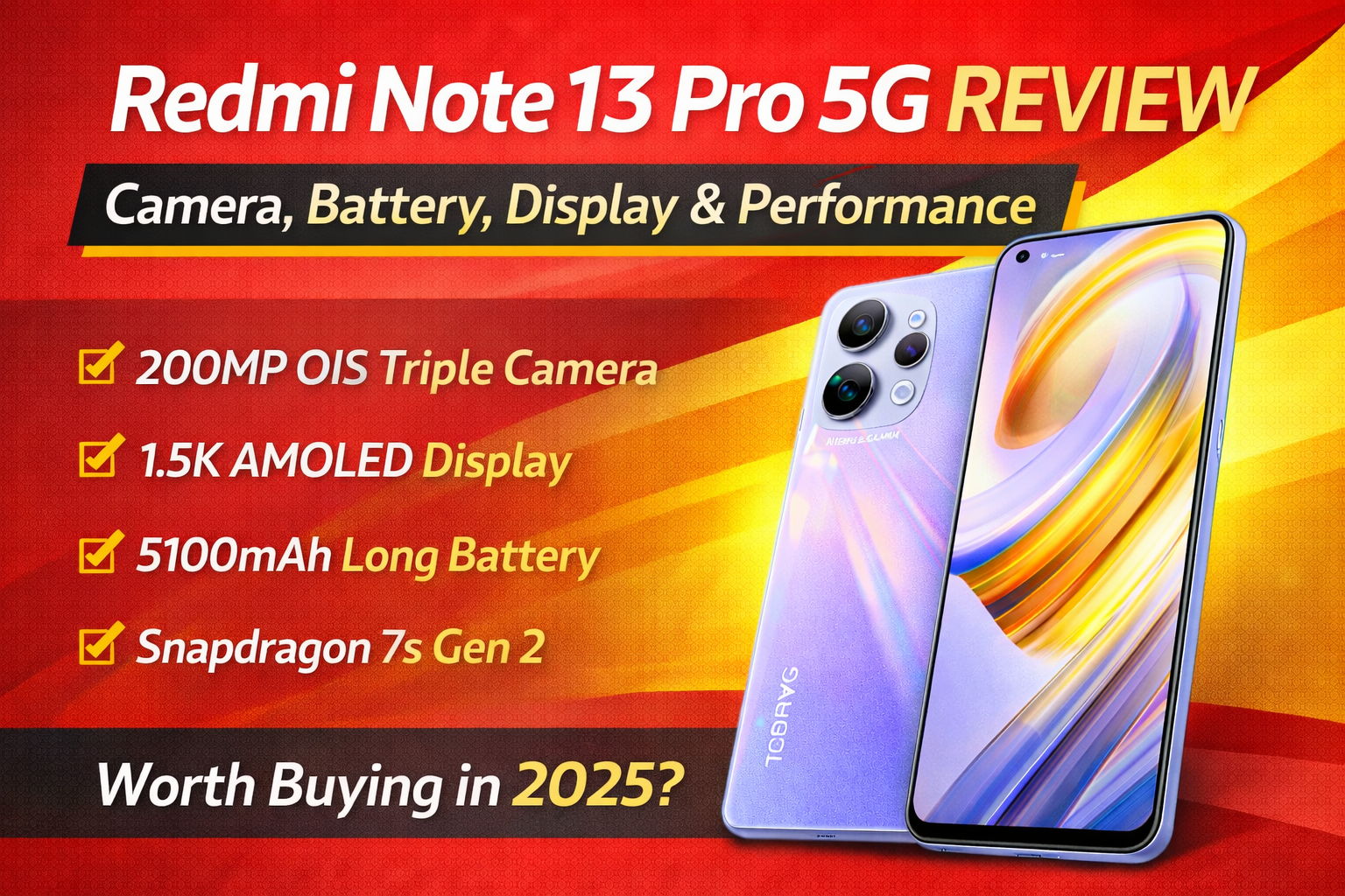 Redmi Note 13 Pro 5G Review: Features, Camera, Battery & Performance (Hindi)